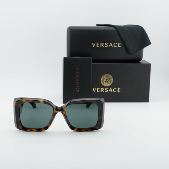 Versace VE4467U 108/87 Square Sunglasses - Havana/Grey main image 9